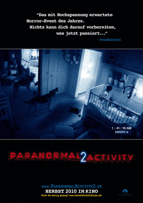 Plakat zum Film: Paranormal Activity 2