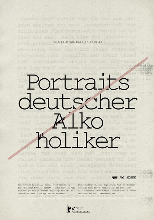 Plakat zum Film: Portraits deutscher Alkoholiker