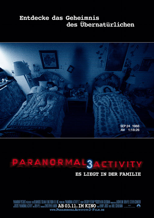 Plakat zum Film: Paranormal Activity 3