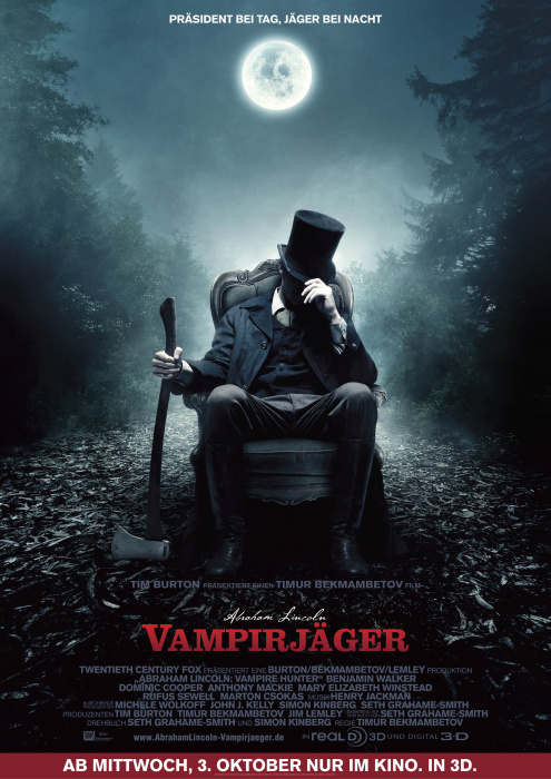 Plakat zum Film: Abraham Lincoln - Vampirjäger