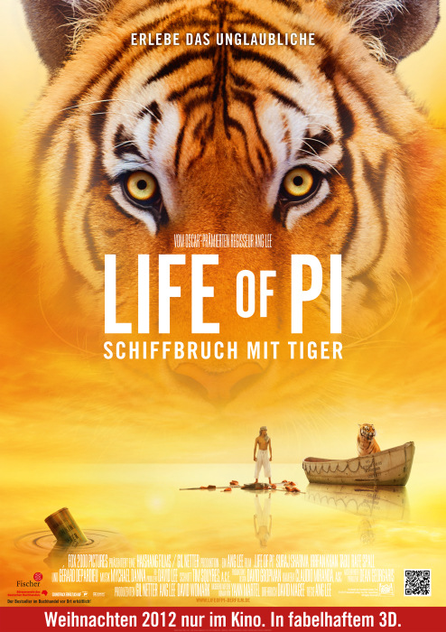Plakat zum Film: Life of Pi - Schiffbruch mit Tiger