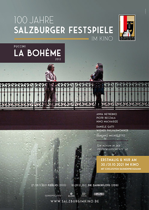 Plakat zum Film: Salzburg im Kino: Puccini - La Bohème