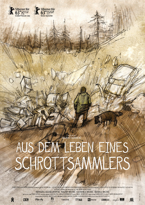 Plakat zum Film: Aus dem Leben eines Schrottsammlers