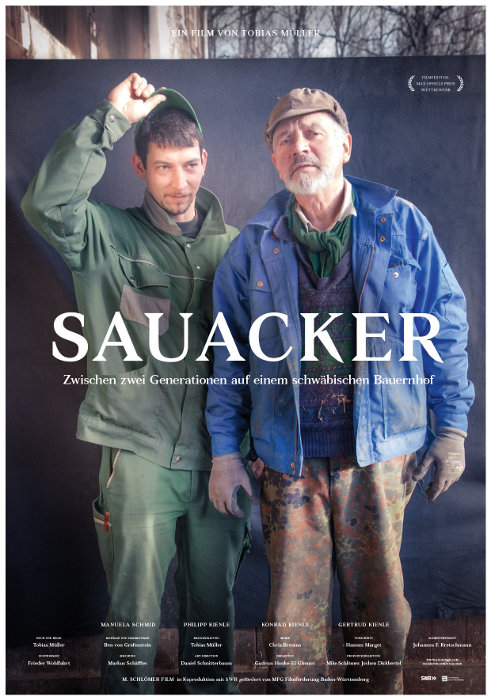 Plakat zum Film: Sauacker - Zwischen zwei Generationen auf einem schwäbischen Bauernhof