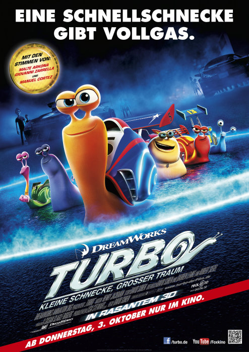 Plakat zum Film: Turbo - Kleine Schnecke, großer Traum