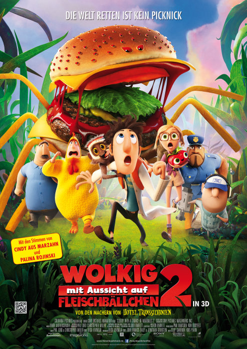 Plakat zum Film: Wolkig mit Aussicht auf Fleischbällchen 2