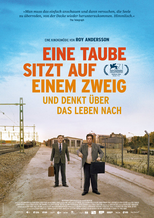 Plakat zum Film: Taube sitzt auf einem Zweig und denkt über das Leben nach, Eine