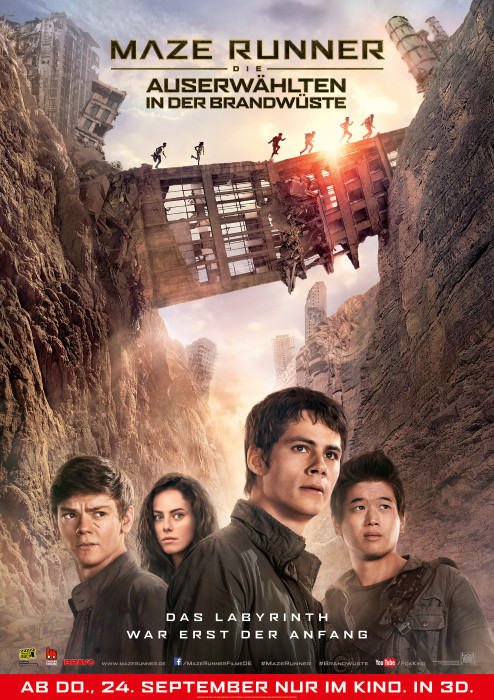 Plakat zum Film: Maze Runner - Die Auserwählten in der Brandwüste