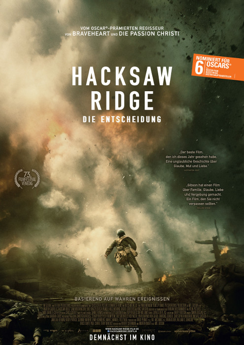 Plakat zum Film: Hacksaw Ridge - Die Entscheidung