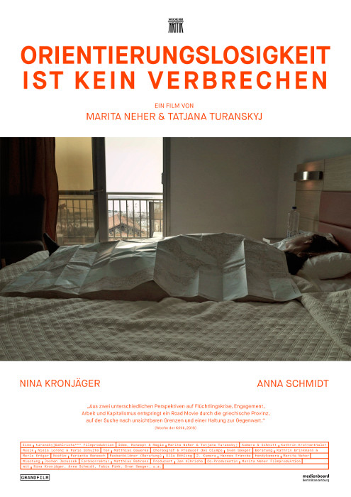 Plakat zum Film: Orientierungslosigkeit ist kein Verbrechen