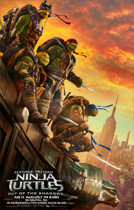 Plakat zum Film: Teenage Mutant Ninja Turtles - Out of the Shadows