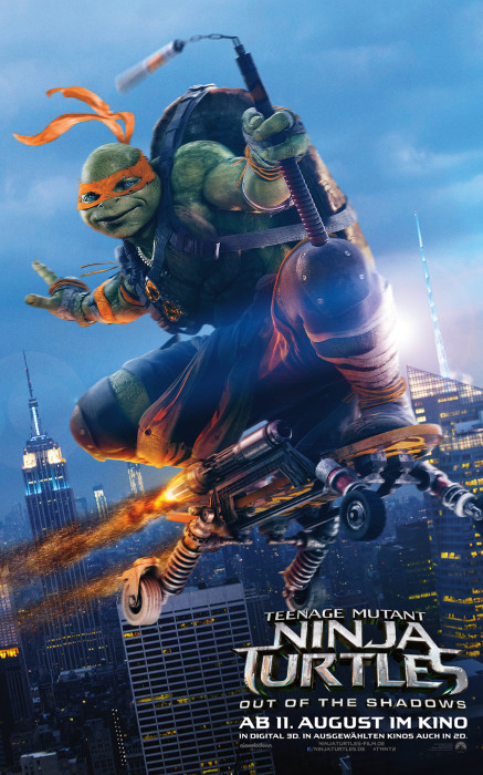 Plakat zum Film: Teenage Mutant Ninja Turtles - Out of the Shadows