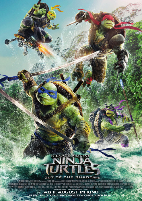 Plakat zum Film: Teenage Mutant Ninja Turtles - Out of the Shadows