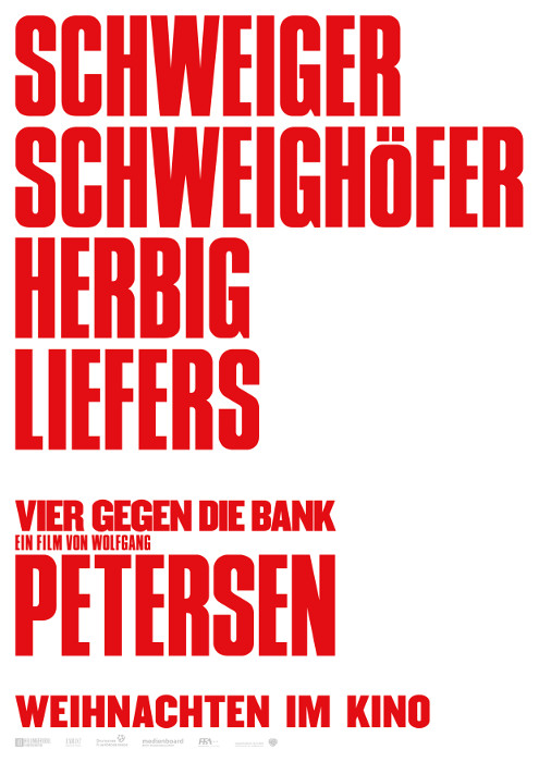 Plakat zum Film: Vier gegen die Bank