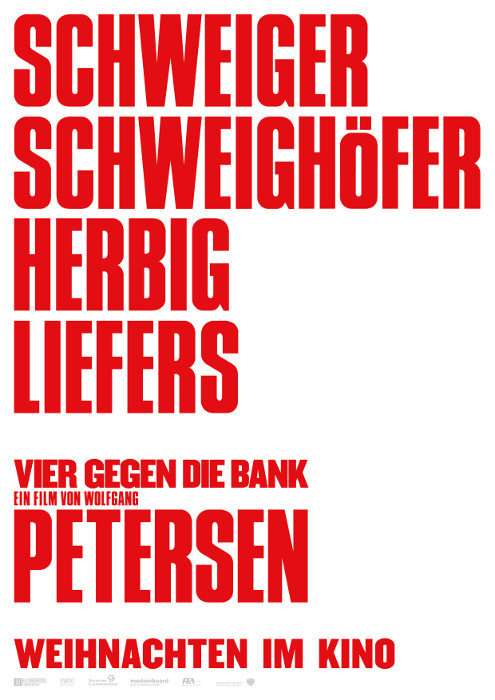 Plakat zum Film: Vier gegen die Bank
