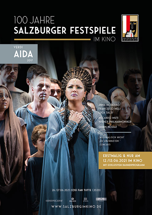 Plakat zum Film: 100 Jahre Salzburg Festspiele im Kino: Verdi - Aida