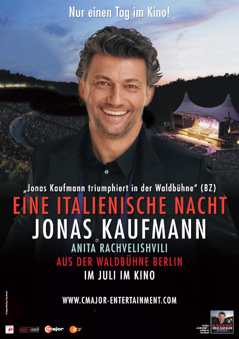 Plakat zum Film: italienische Nacht, Eine – Jonas Kaufmann aus der Waldbühne Berlin