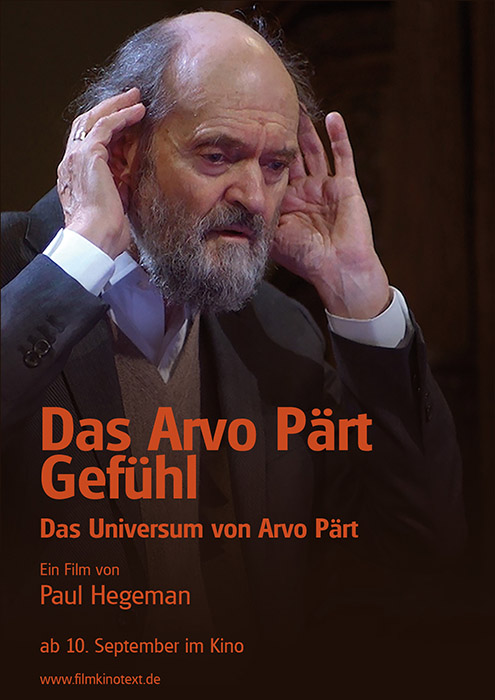 Plakat zum Film: Arvo Pärt Gefühl, Das