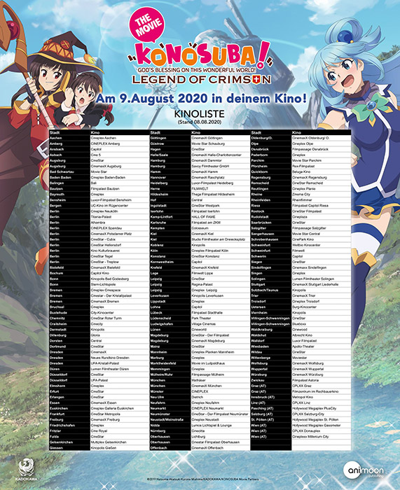 Plakat zum Film: Konosuba - Legend of Crimson