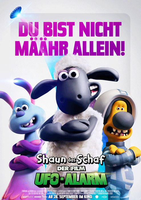 Plakat zum Film: Shaun das Schaf - Der Film: UFO-Alarm