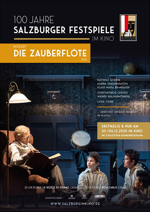 Plakat zum Film: 100 Jahre Salzburg Festspiele im Kino: Mozart - Die Zauberflöte
