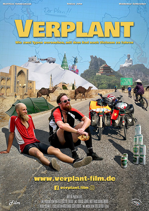 Plakat zum Film: Verplant - Wie zwei Typen versuchen, mit dem Rad nach Vietnam zu fahre