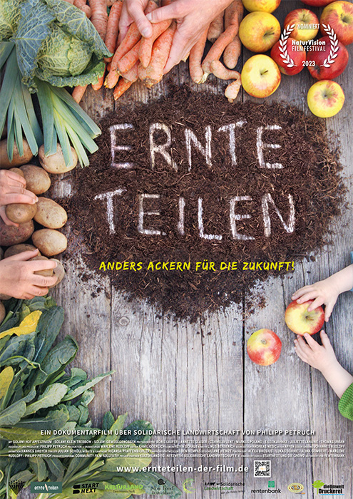 Plakat zum Film: Ernte Teilen - Anders ackern für die Zukunft