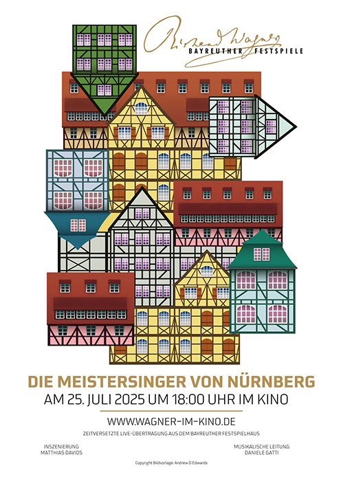 Poster zum Film: Meistersinger von Nürnberg, Die - Bayreuth Festival 2025 Plakat zum Film: Meistersinger von Nürnberg, Die - Bayreuth Festival 2025