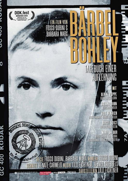 Plakat zum Film: Bärbel Bohley - Tagebuch einer Auflehnung