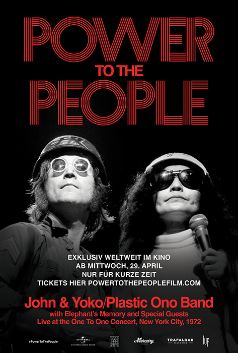 Plakat zum Film: Power To The People: John & Yoko Live in NYC