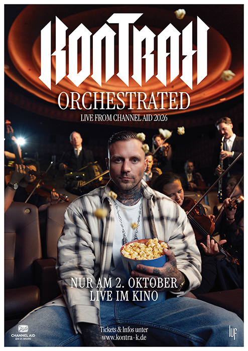 Poster zum Film: Kontra K: Orchestrated - Live from Channel Aid 2026 Plakat zum Film: Kontra K: Orchestrated - Live from Channel Aid 2026