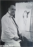 Willy Dietrich im Berliner Atelier (ca. 1925)
