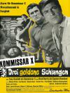 Filmplakat Kommissar X - Drei goldene Schlangen