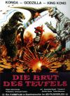 Filmplakat Brut des Teufels, Konga, Godzilla, King Kong, Die